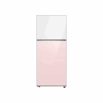 Samsung Refrigerator 393L Double Door Top Freezer Bespoke, SmartThings AI Energy Mode, Spacemax White/Pink RT38CB66218CUT