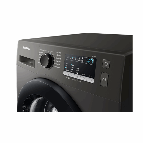 Samsung Washing Machine 7kg Front Load, Digital Inverter Technology, DIiamond Drum, Quick Wash, Eco Bibble, Energy Saving, Hygiene Steam, Silver WW70T4020CX/NQ
