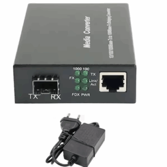 Fiber Optical Media Converter 1 Port SFP to 1 RJ45 Gigabit Optical Fiber Ethernet 10/100/1000M