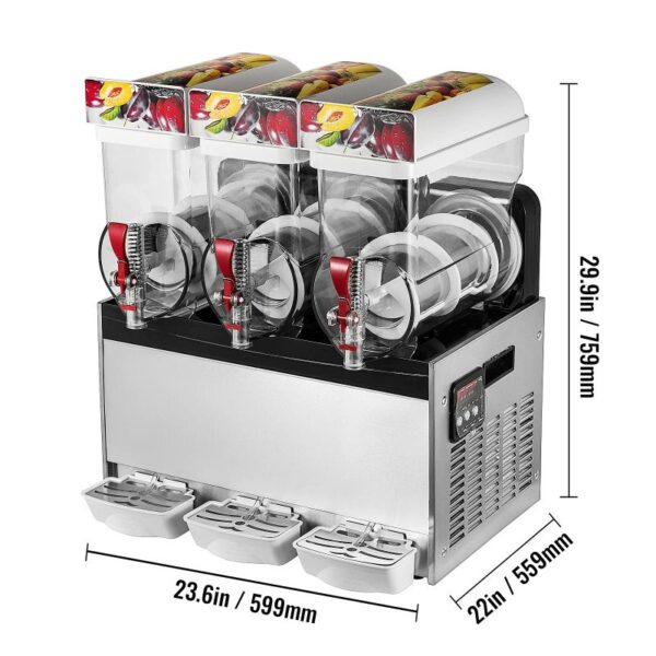 Generic Commercial Slush Machine 45L (15Lx3Tanks)