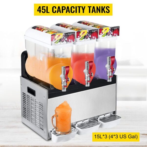 Generic Commercial Slush Machine 45L (15Lx3Tanks)