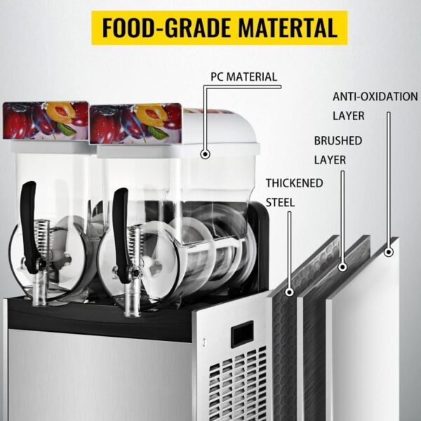 Generic Commercial Slush Machine 45L (15Lx3Tanks)