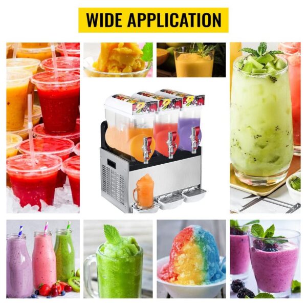 Generic Commercial Slush Machine 45L (15Lx3Tanks)