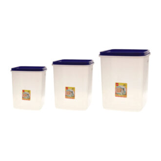 Cello Plastic Container Keep Well 5L 10L & 15L 3pc Set