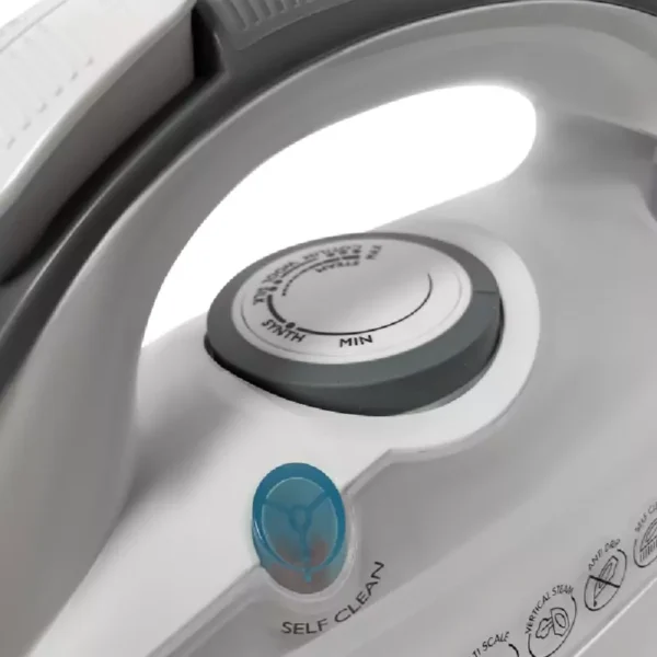 Evvoli Steam Iron with Ceramic Sole White or Black Colour 2400W EVIR-H2400B-W