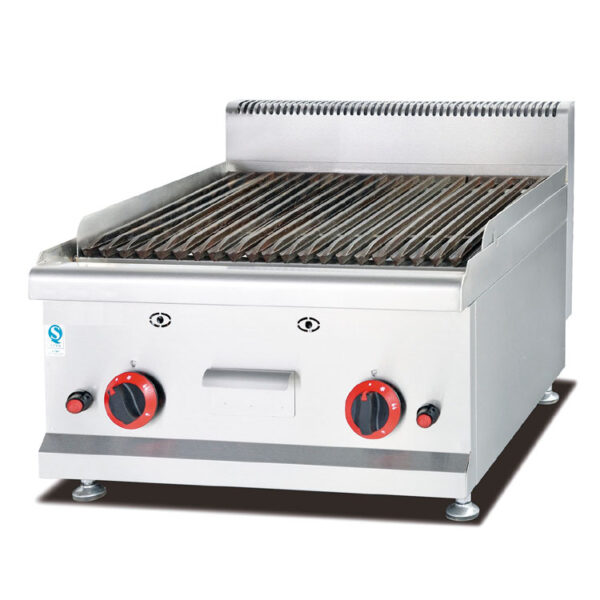 Generic Commercial Table Top Stone Grill Gas/Charcoal