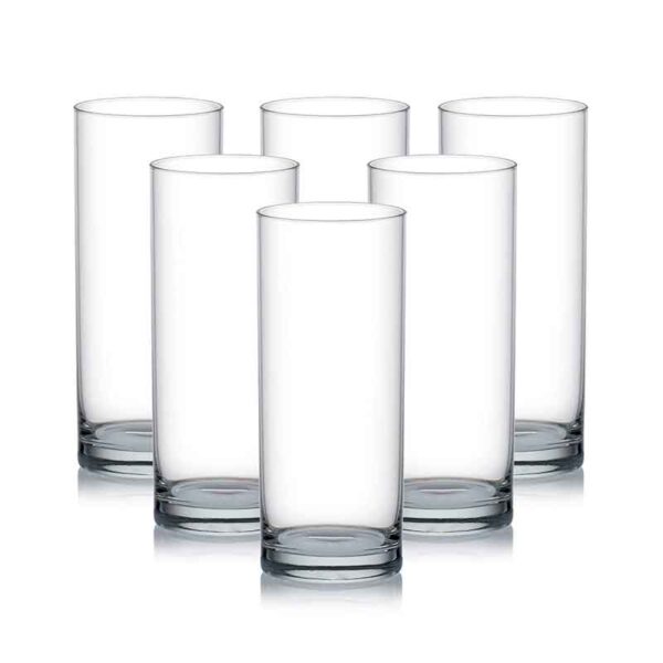 Ocean Glass 6pcs Fin Line Hi Ball 355ml Drink Tumbler 1B01213