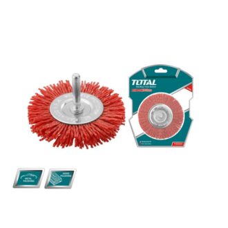 Total Wire Brush Circular 100mm Nylon TAC34045