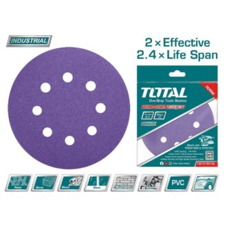 Total Sand Paper for Random Orbit Sander 150mm 10pcs TAC73150102