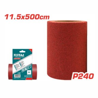 Total Sand Paper for Sanding Wood, Wall and Metal 11.5 x 500cm P240 TAC762404