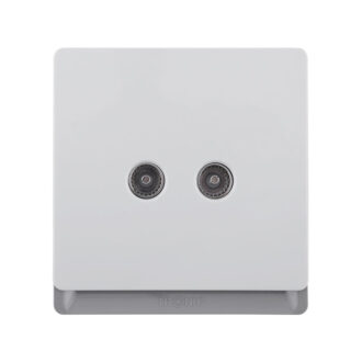 Tronic Television Socket 2 Gang