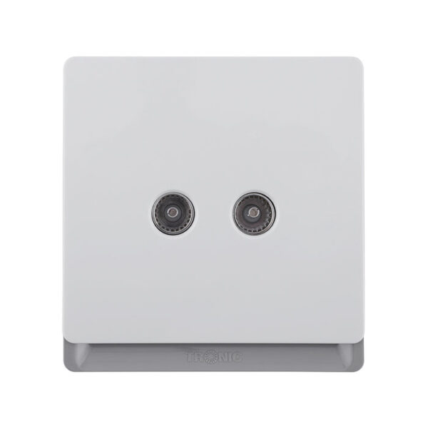 Tronic Television Socket 2 Gang
