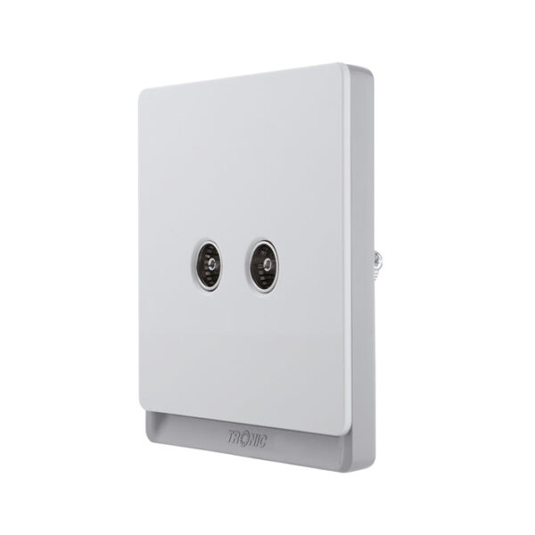 Tronic Television Socket 2 Gang