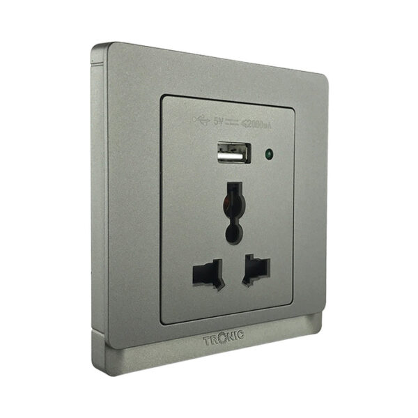Tronic Single Socket with USB