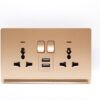 Tronic Universal Twin Socket with USB