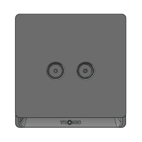 Tronic Television Socket 2 Gang