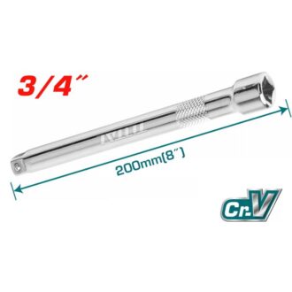 Total Socket Spanner Extension Bar 3/4", Heat Treatment, Chromed Plated THEB34081