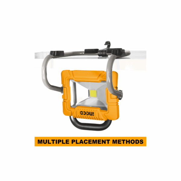 Ingco Cordless Portable LED Work Lamp 20W with High & Low Lumen Setting CWLI2025
