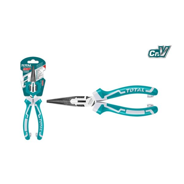Total Long Nose Pliers 8" High Leverage THT220806S