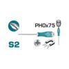 Total Phillips Screw Driver PH0 x 75mm THT26PH0075