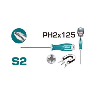 Total Phillips Screw Driver PH2 x 125mm THT26PH2125