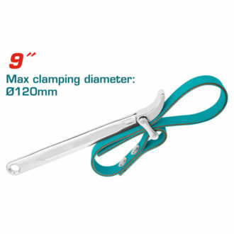 Total Belt Strap Wrench Rubber and Nylon Belts 500mm 9" THTBPW0906