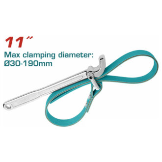 Total Belt Strap Wrench Rubber and Nylon Belts 820mm 11" THTBPW1206