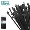 Total Cable Ties 550 x 9mm Black THTCTB55090 (100pcs Set)