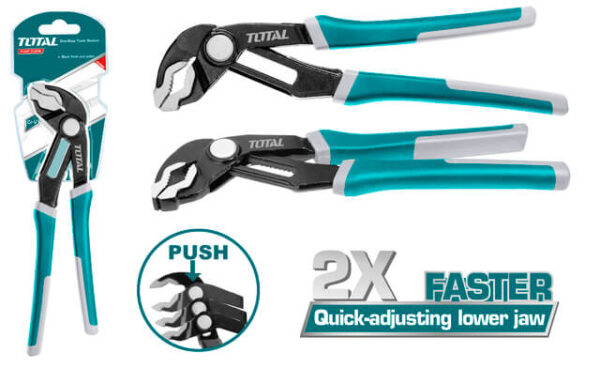 Total Pump Pliers 10" Quick Open Type THTJ381006