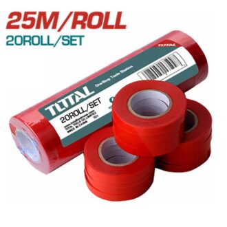 Total Garden Plant Tying Machine Stretch Tie Tape 25m Lightweight, Stretchy, Non Sticky, Does Not Damage The Plant's Stems (20 Roll Set) THTPTM1251T