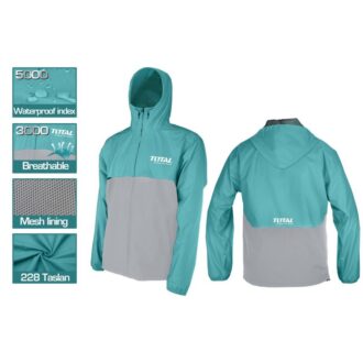 Total Rain Jacket Coated Polyster with Mesh Lining L/XL/XXL