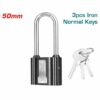 Total Iron Padlock Long Shackle 50mm with 3 keys TLK31501L
