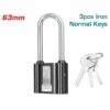 Total Iron Padlock Long Shackle 63mm with 3 keys TLK31631L