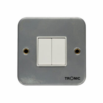 Tronic Metal Clad 2 Gang 2 Way Switch