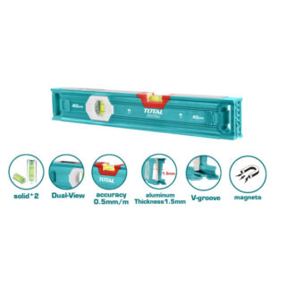 Total Spirit Level with 2pcs Powerful Magnets 40cm TMT24056