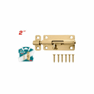Total Steel Tower Bolt 2" with 6pcs Fasteners THTB102