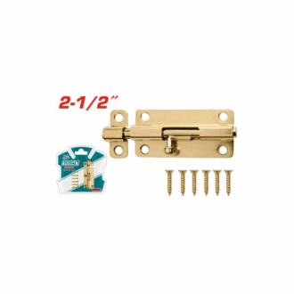 Total Steel Tower Bolt 2-1/2" with 6pcs Fasteners THTB125