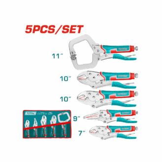 Total Pliers Set, Nickel Plated, Carbon Steel TOS23091 (Pack of 5pcs)