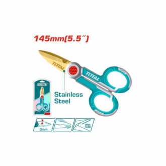 Total Electrician's Scissor 5.5" with Stainless Steel Body, Unique Design Handle THT1155871
