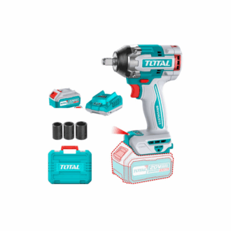 Total Cordless Impact Wrench 1/2" Lithium-ion 20V with Brushless Motor, Integrated LED Work Light, Battery & Charger TIWLI2050