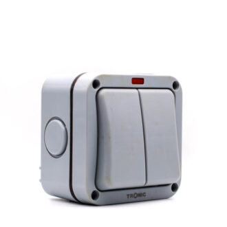 Tronic Waterproof 2 Gang 2 Way Switch