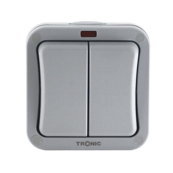 Tronic Waterproof 2 Gang 2 Way Switch