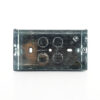 Tronic Twin Galvanised Metal Switch Box