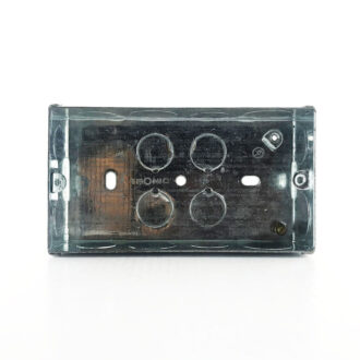 Tronic Twin Galvanised Metal Switch Box