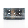 Tronic Twin Deep Galvanised Iron Switch Box