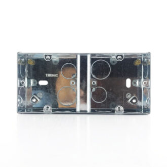 Tronic Single Galvanised Iron Electrical 2 Way Switch Box
