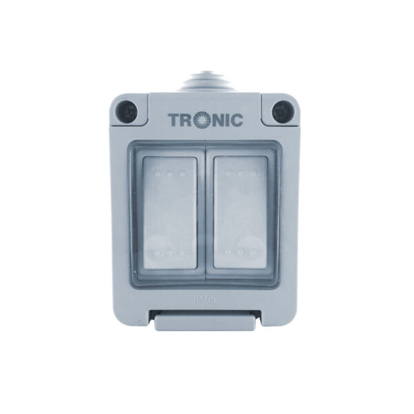 Tronic Waterproof 2 Gang 2 Way Switch