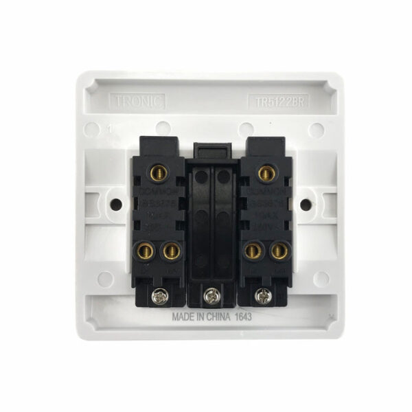 Tronic Big Button 2 Gang 2 Way Switch