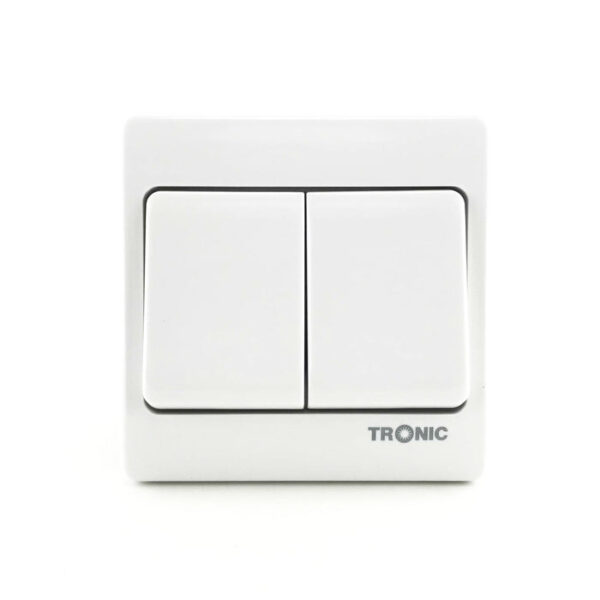 Tronic Big Button 2 Gang 2 Way Switch