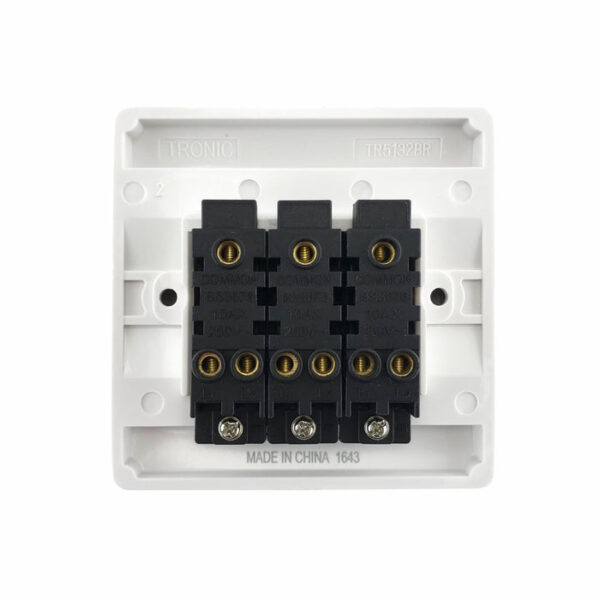 Tronic 3 Gang 2 Way Big Button Switch